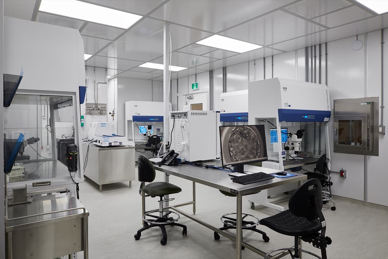 The embryology suite at Twig Fertility.
